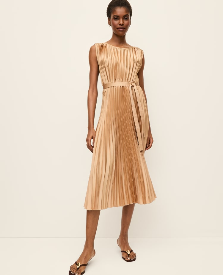 pleated satin dress BABARONI Stretch Teal Bridesmaid Dresses Sweetheart Sweep Train Sleeveless with Slit A-line, Teal / US18 Satin Length Ann Taylor Petite Pleated Satin