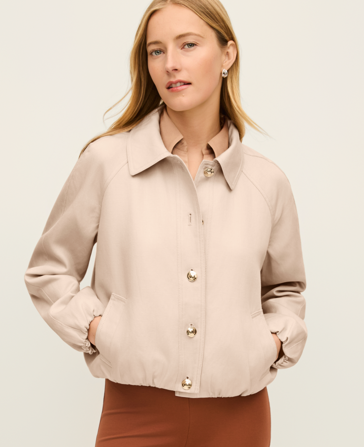 Petite Bubble Collared Jacket