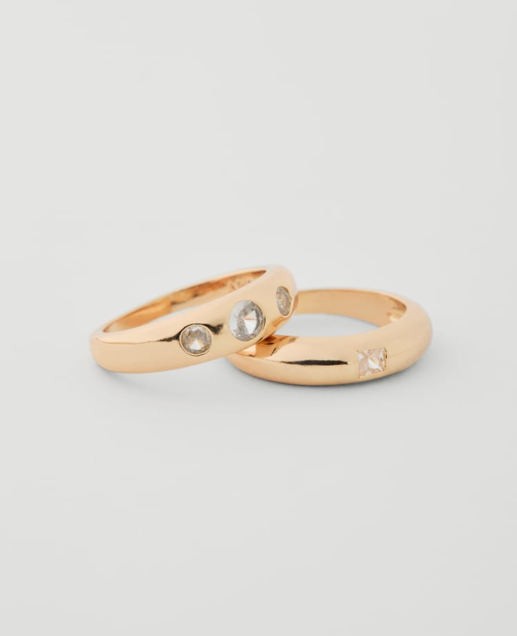 Crystal Ring Set