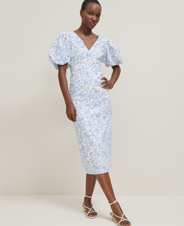 cotton dresses for women indian Cream Striped Dress 1 Poplin | Contrast Collar fashion leather belt unique print variations that Size:11T