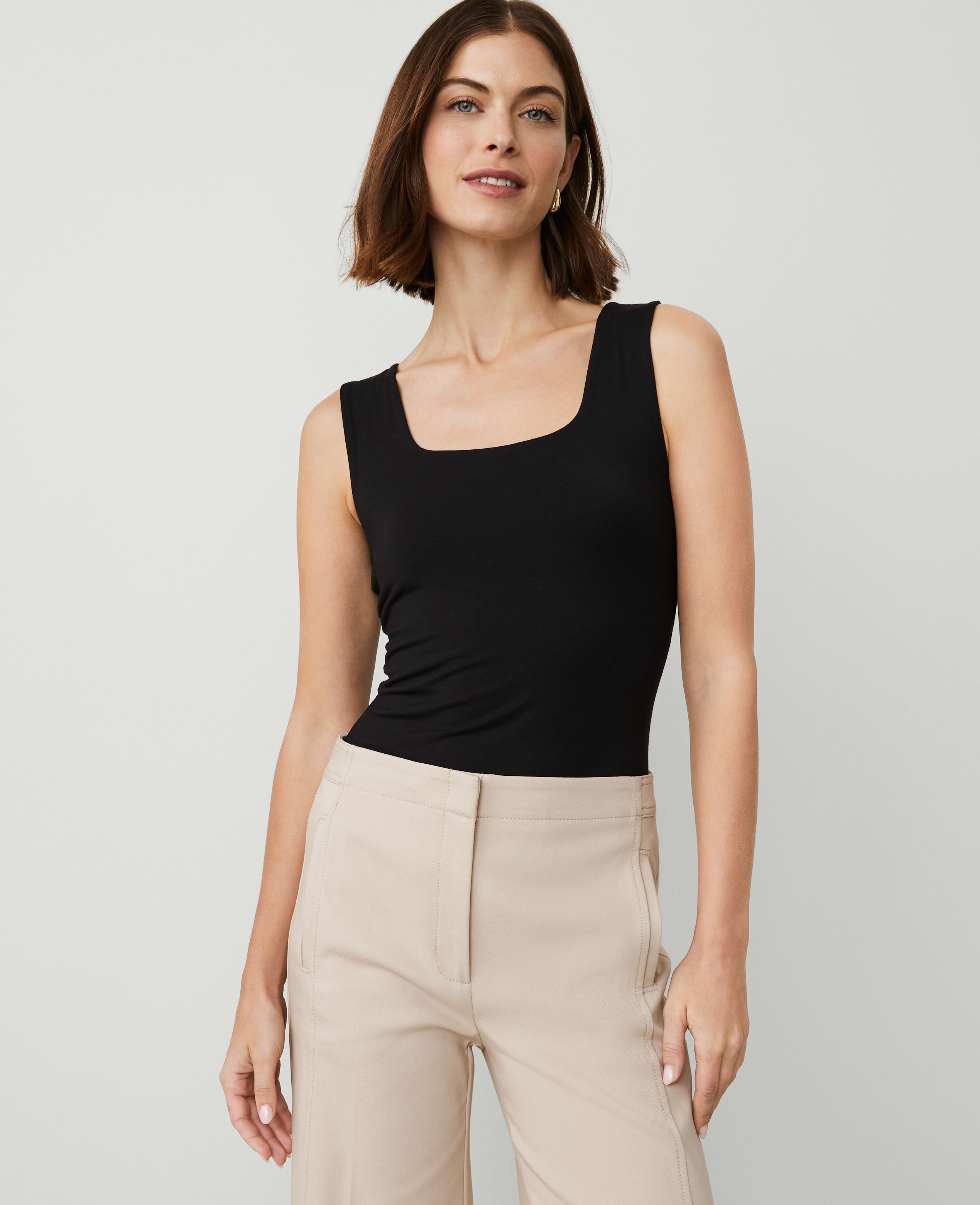 L'Appartement DEUXIEME CLASSE - アパルトモンGOOD GRIEF!◆SQUARE NECK TANK TOP / Square Neck Tank Top