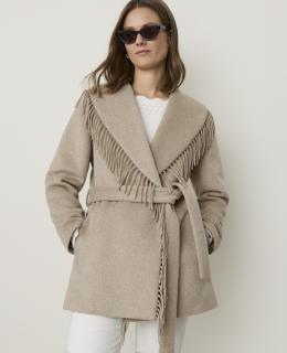 Fringe Wrap Coat