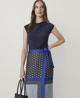 Draped Cowl Neck Top