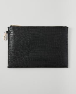Weekend Croco Clutch
