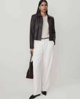 The Belted Pleated Straight Pant