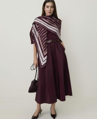 Geo Print Square Scarf