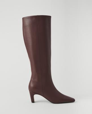 Leather Skinny Heel Tall Boot