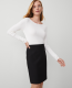 Seamed Pencil Skirt in Bi-Stretch - thumbnail 1