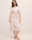 Animal Print Puff Sleeve Midi Dress - thumbnail 1