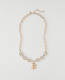 Mixed Chain Pendant Necklace - thumbnail 1