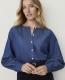 Weekend Crew Neck Blouse in Chambray - thumbnail 1