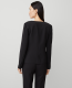 The Fitted Scoop Neck Jacket in Fluid Crepe - thumbnail 3