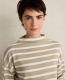 Haven Well Within Organic Cotton Funnel Neck Striped Pullover - thumbnail 3