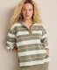 Haven Well Within Organic Cotton Interlock Stripe Johnny Collar Top - thumbnail 2