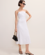 The Pinstripe Midi Dress in Linen Blend - thumbnail 4