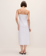 The Pinstripe Midi Dress in Linen Blend - thumbnail 3