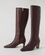 Leather Skinny Heel Tall Boot - thumbnail 3