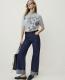 Weekend Floral Jacquard Mock Neck Sweater Tee - thumbnail 4
