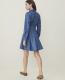 Weekend Belted Shirtdress in Chambray - thumbnail 3