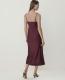 Lace Trim Satin Midi Slip Dress - thumbnail 3
