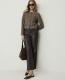 The Jayne Crop Trouser in Faux Leather - thumbnail 2