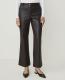 The Jayne Crop Trouser in Faux Leather - thumbnail 3