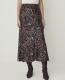 Paisley Midi Slip Skirt in Satin - thumbnail 3