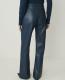 The Wide-Leg Pant in Faux Leather - thumbnail 4