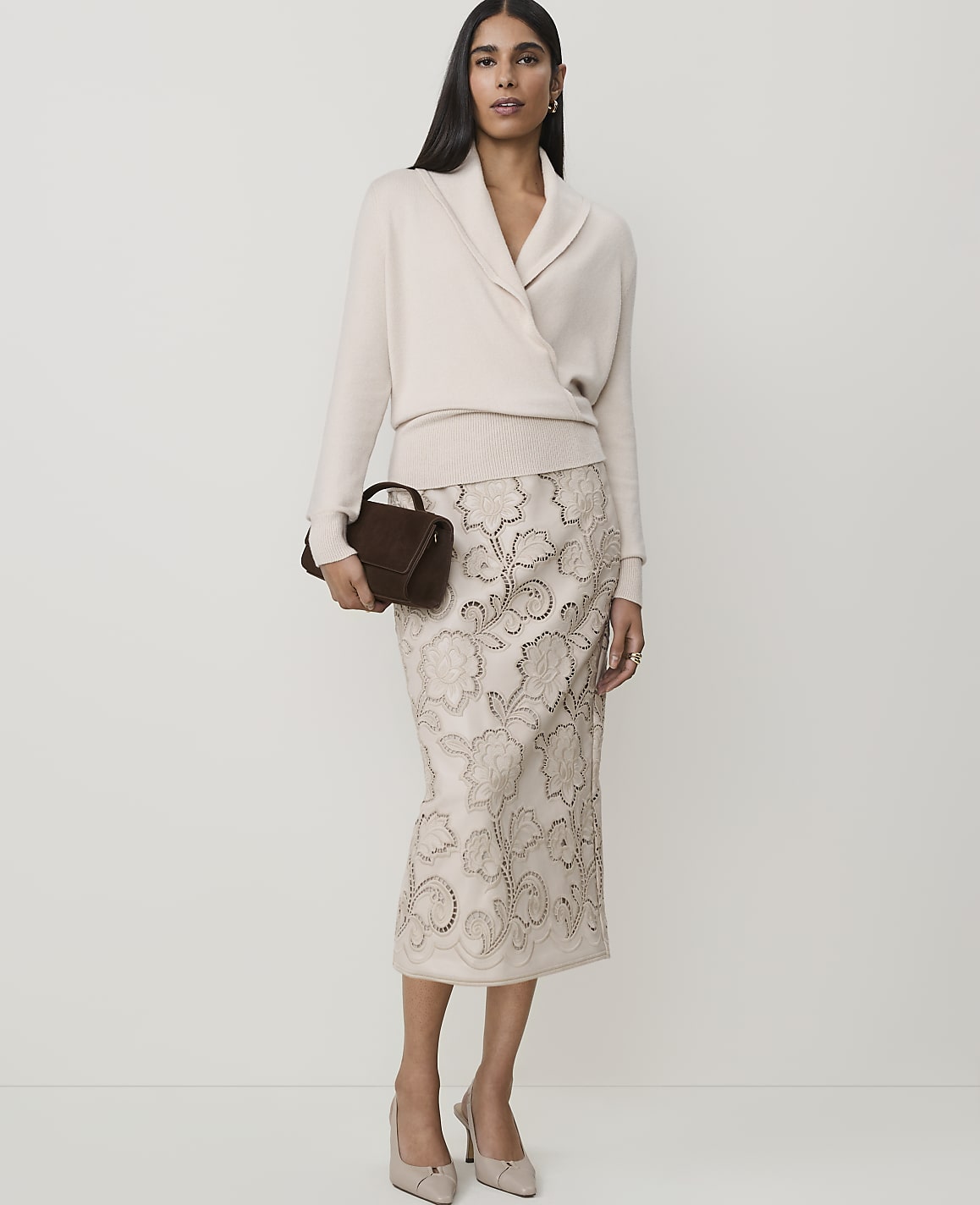Petite Shawl Collar Sweater