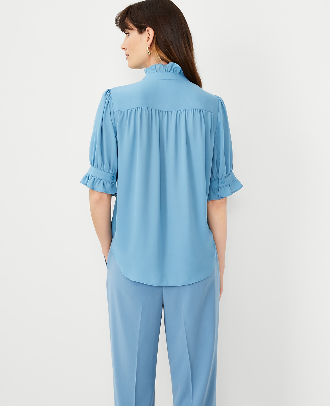Ruffle Collar Shirt