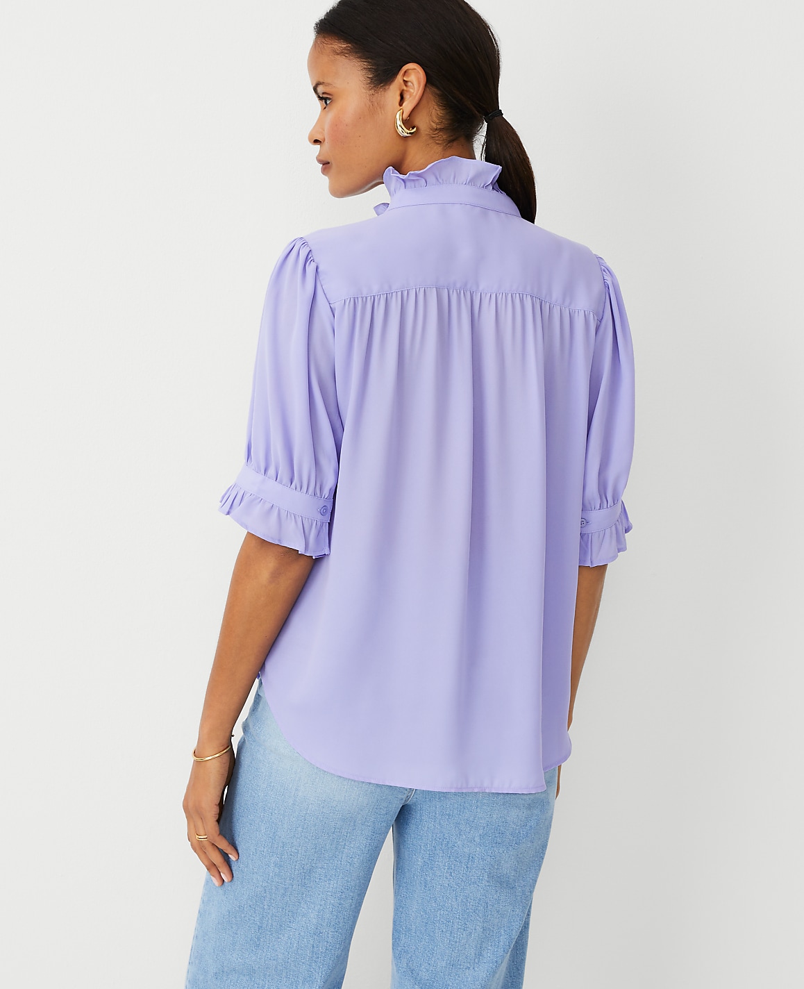 Ruffle Collar Shirt