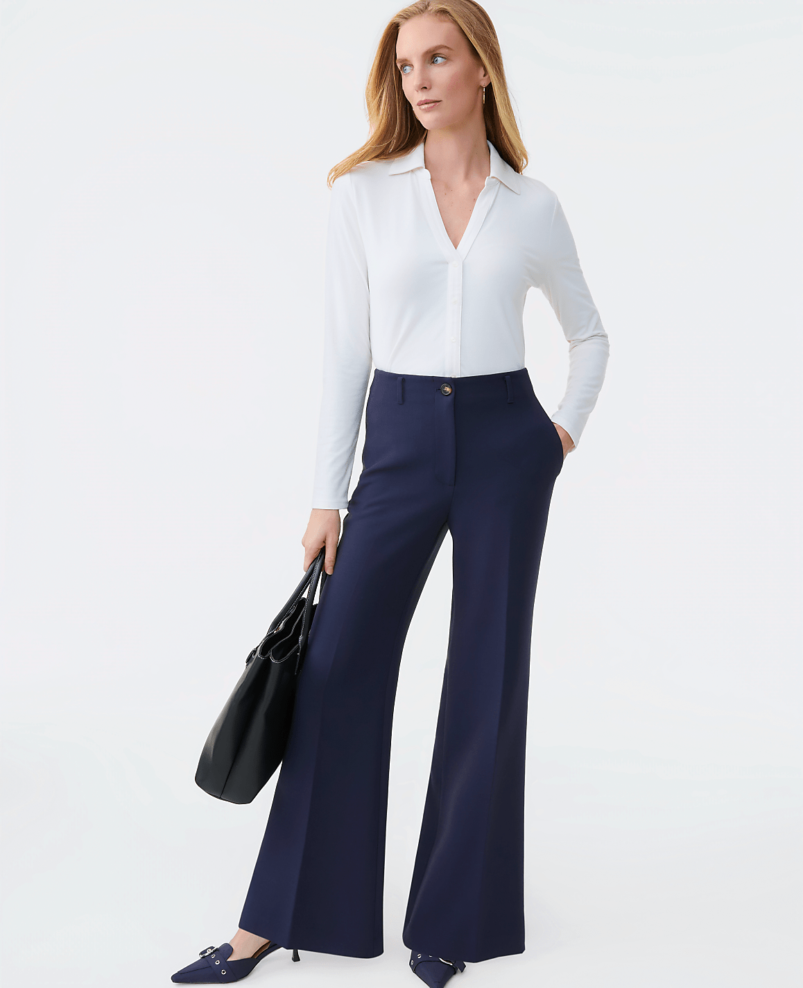 The Margot Trouser in Bi-Stretch