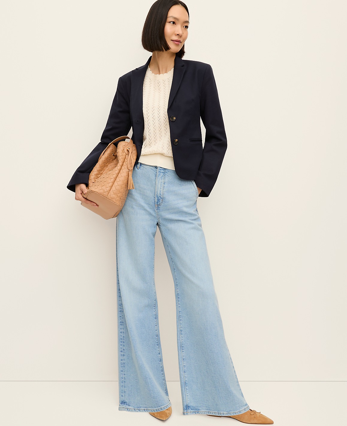 The Two-Button Blazer in Doubleweave