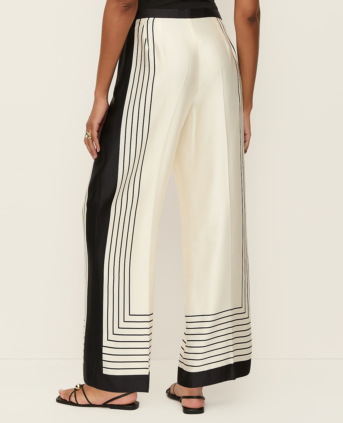 The Pleated Satin Wide-Leg Pant
