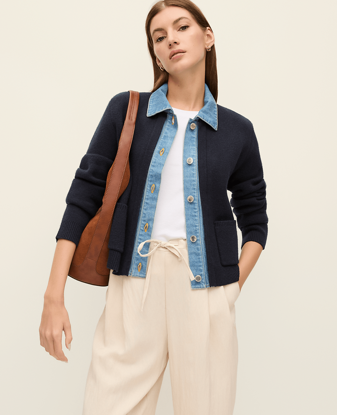 Weekend Denim Sweater Jacket