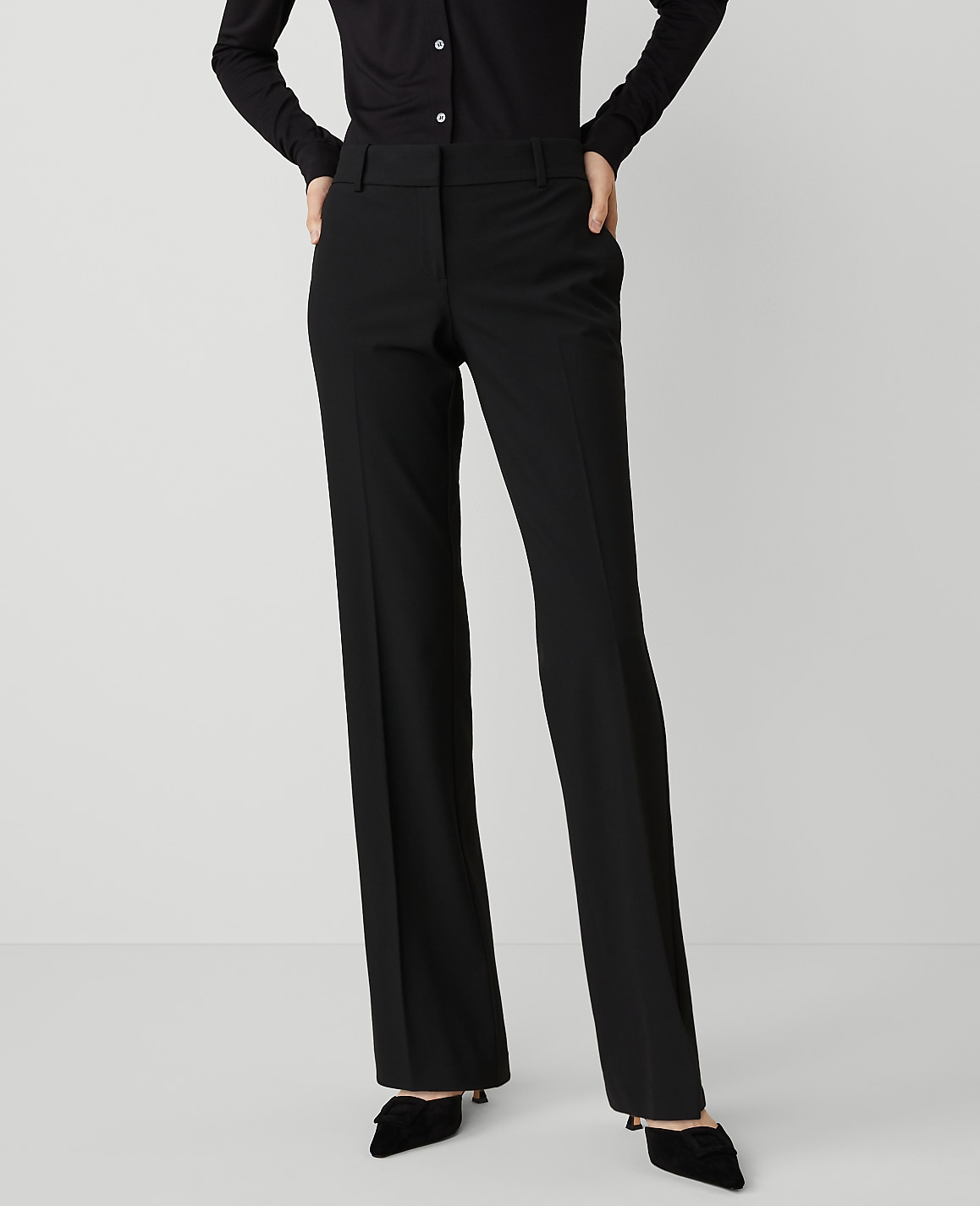 The Mid Rise Trouser in Seasonless Stretch