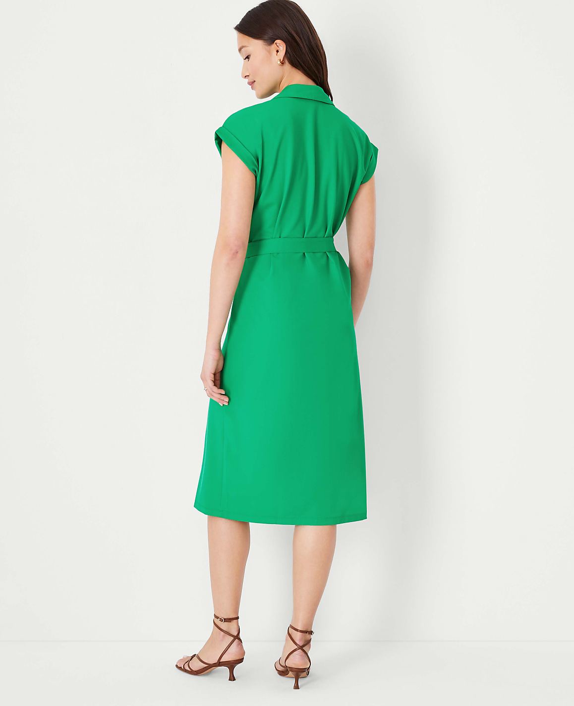 Petite Cap Sleeve Pocket Shirtdress