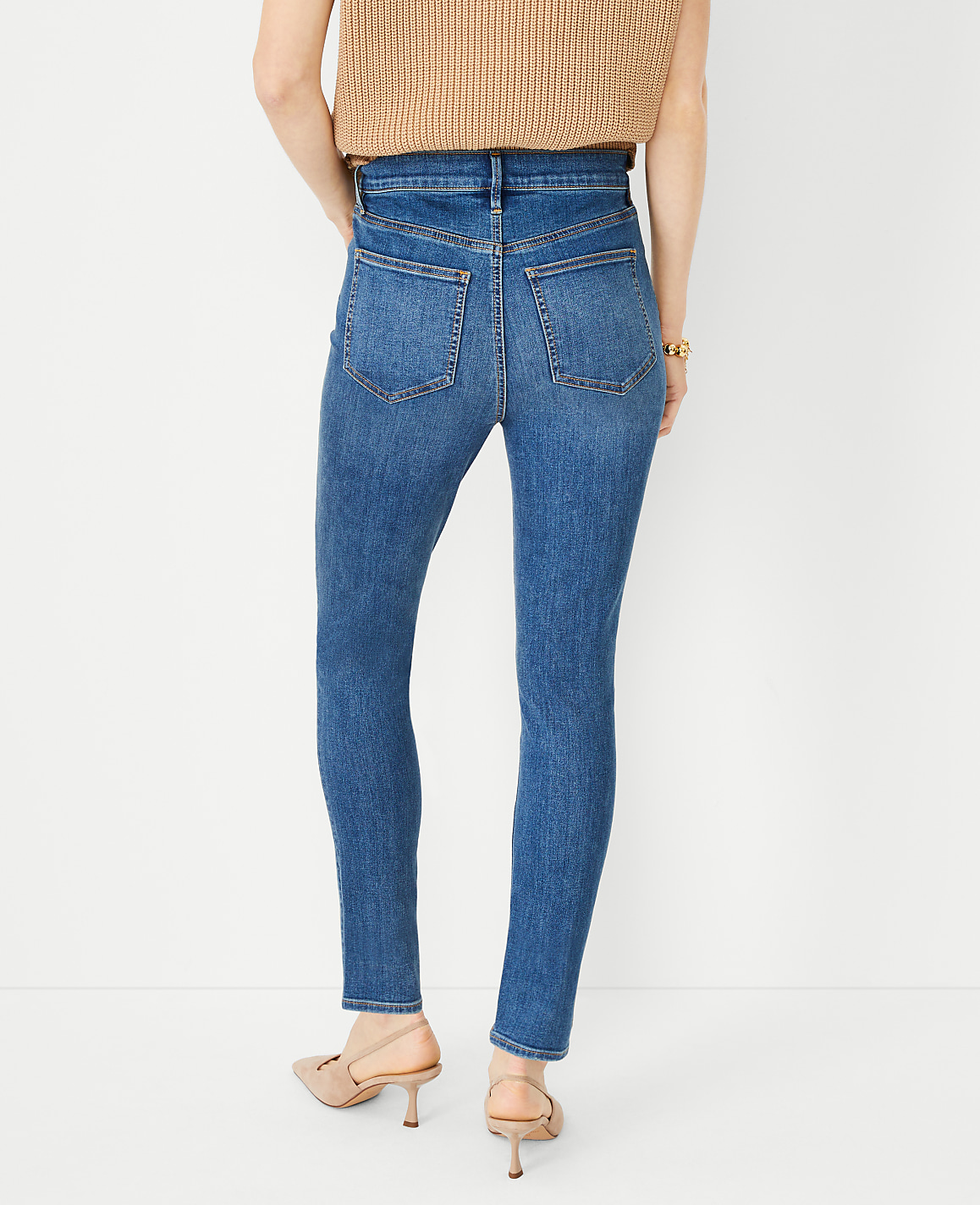 High Rise Skinny Jeans in Classic Indigo Wash