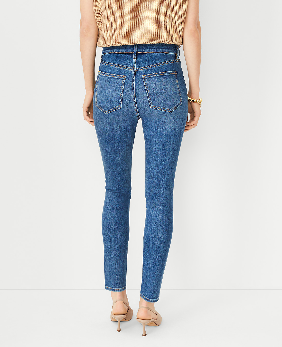 High Rise Skinny Jeans in Classic Indigo Wash - Curvy Fit