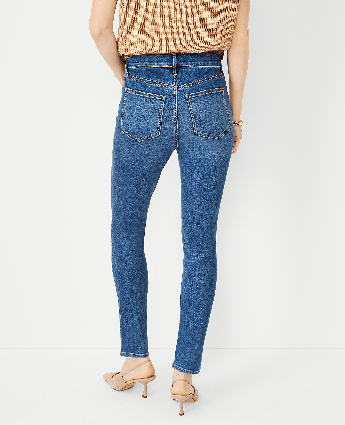 Petite High Rise Skinny Jeans in Classic Indigo Wash
