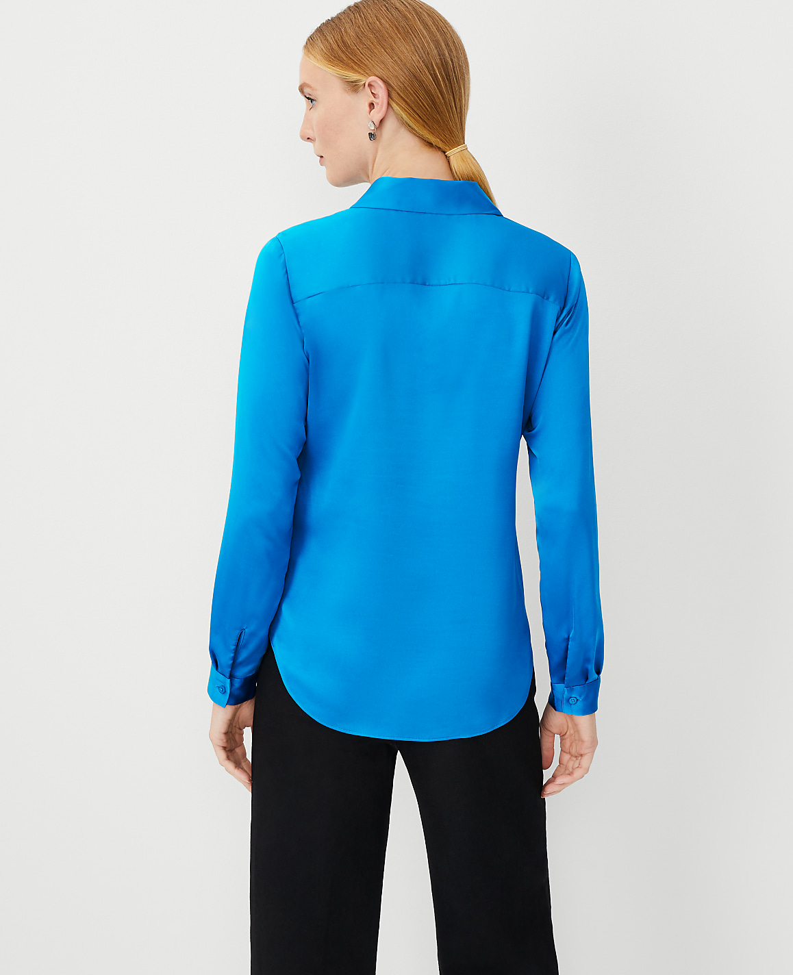 Petite Satin Essential Shirt