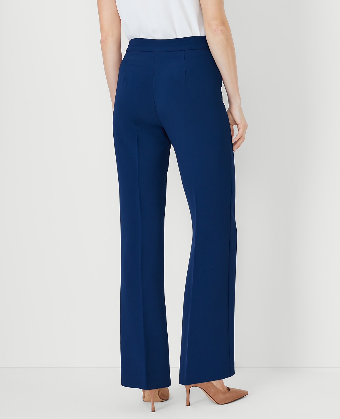 The Side Zip Trouser in Fluid Crepe