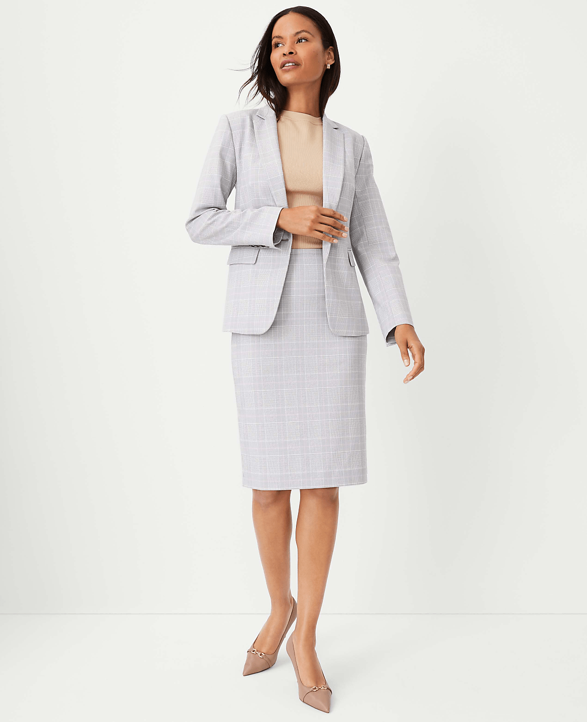 The Pencil Skirt in Plaid image number null