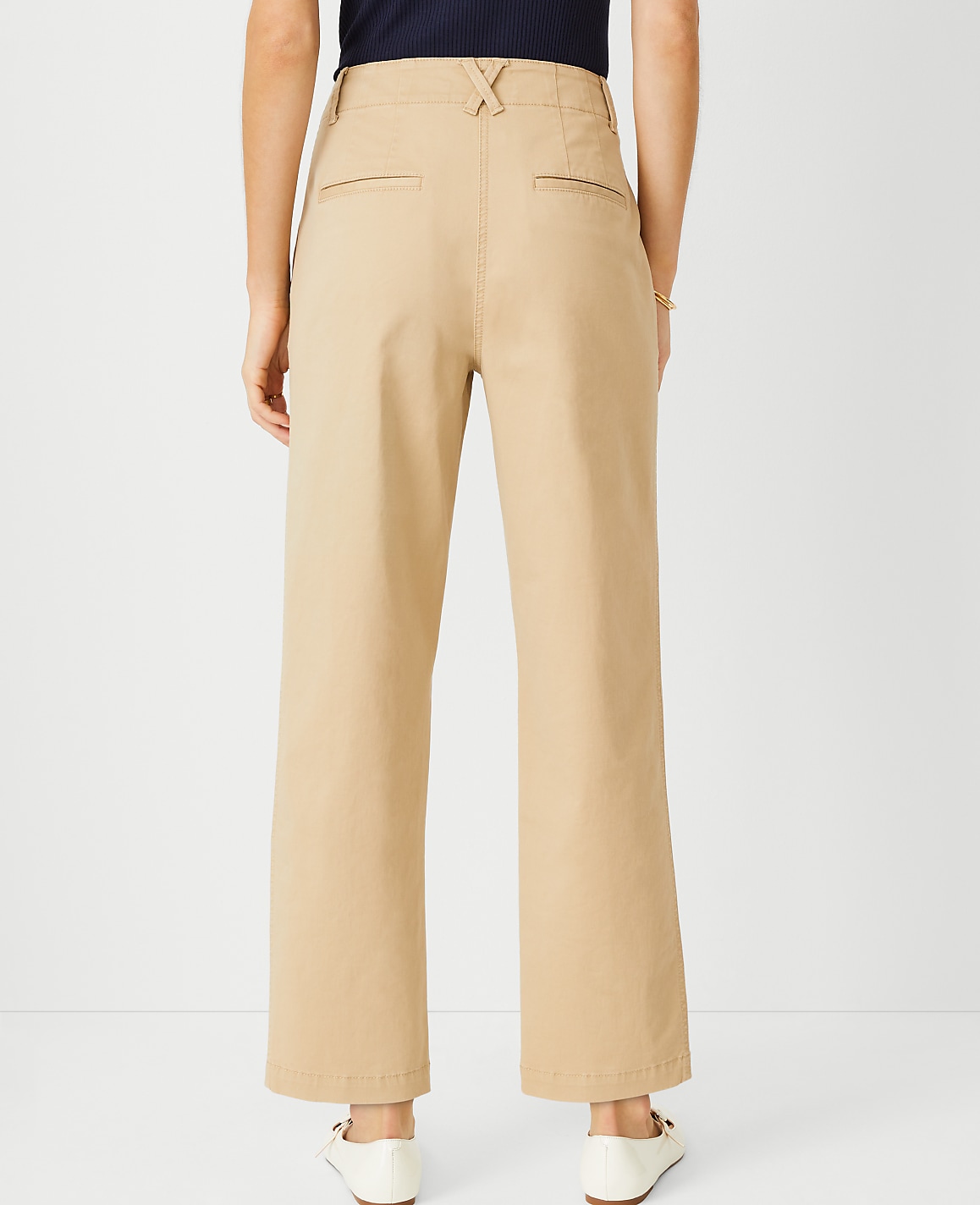 Seamed Straight Ankle Pant