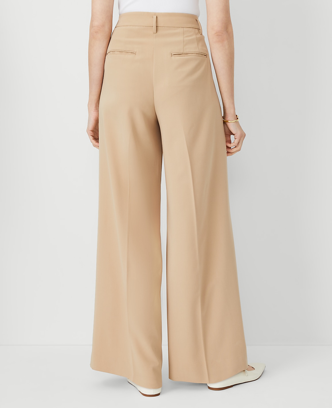 The Petite Pleated Wide-Leg Pant