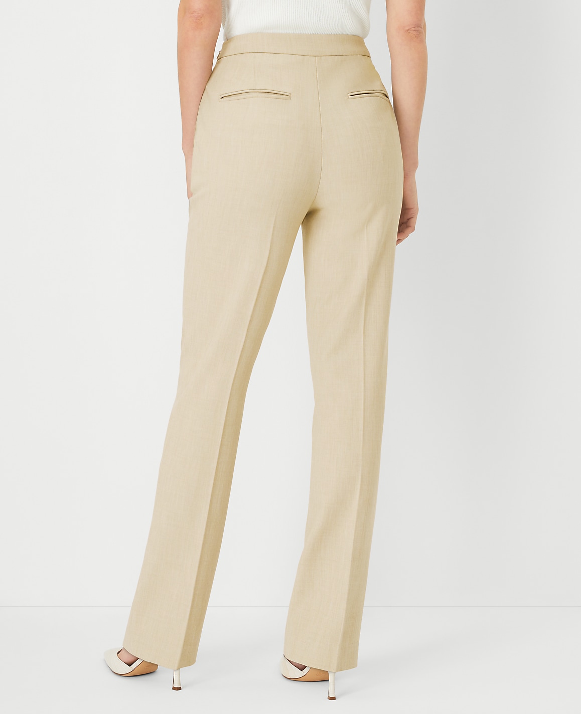 The Petite Side Zip Straight Pant in Bi-Stretch &mdash;&nbsp;Curvy Fit