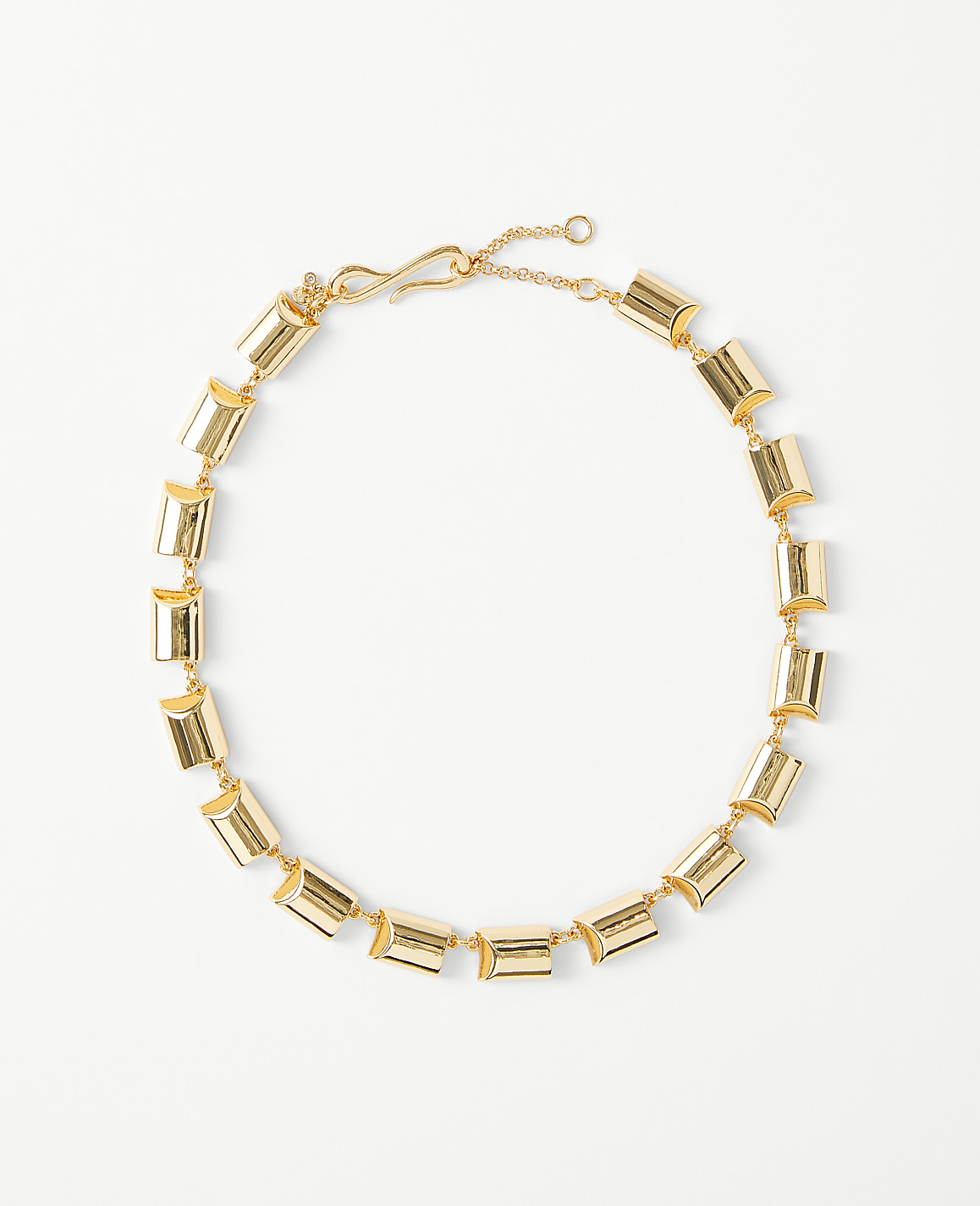 Metal Rectangular Statement Necklace