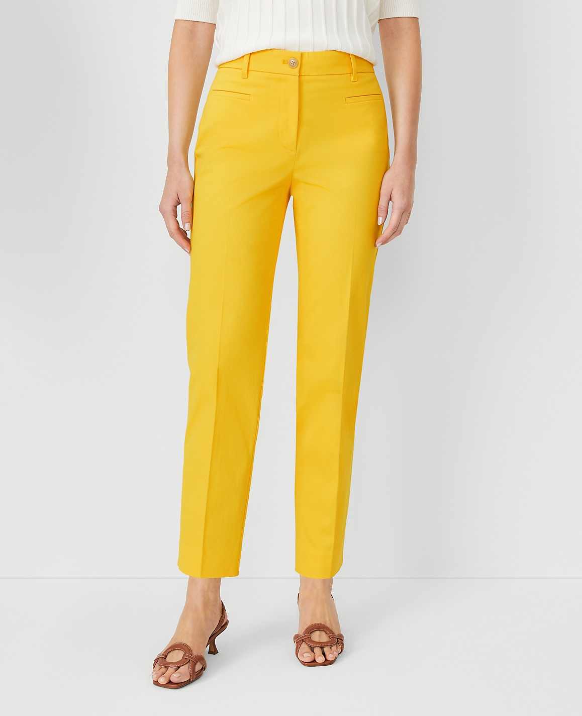 The Petite Cotton Crop Pant &ndash;&nbsp;Curvy Fit
