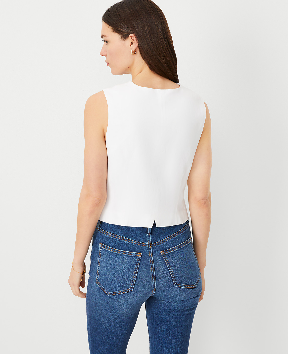 Linen Blend Vest