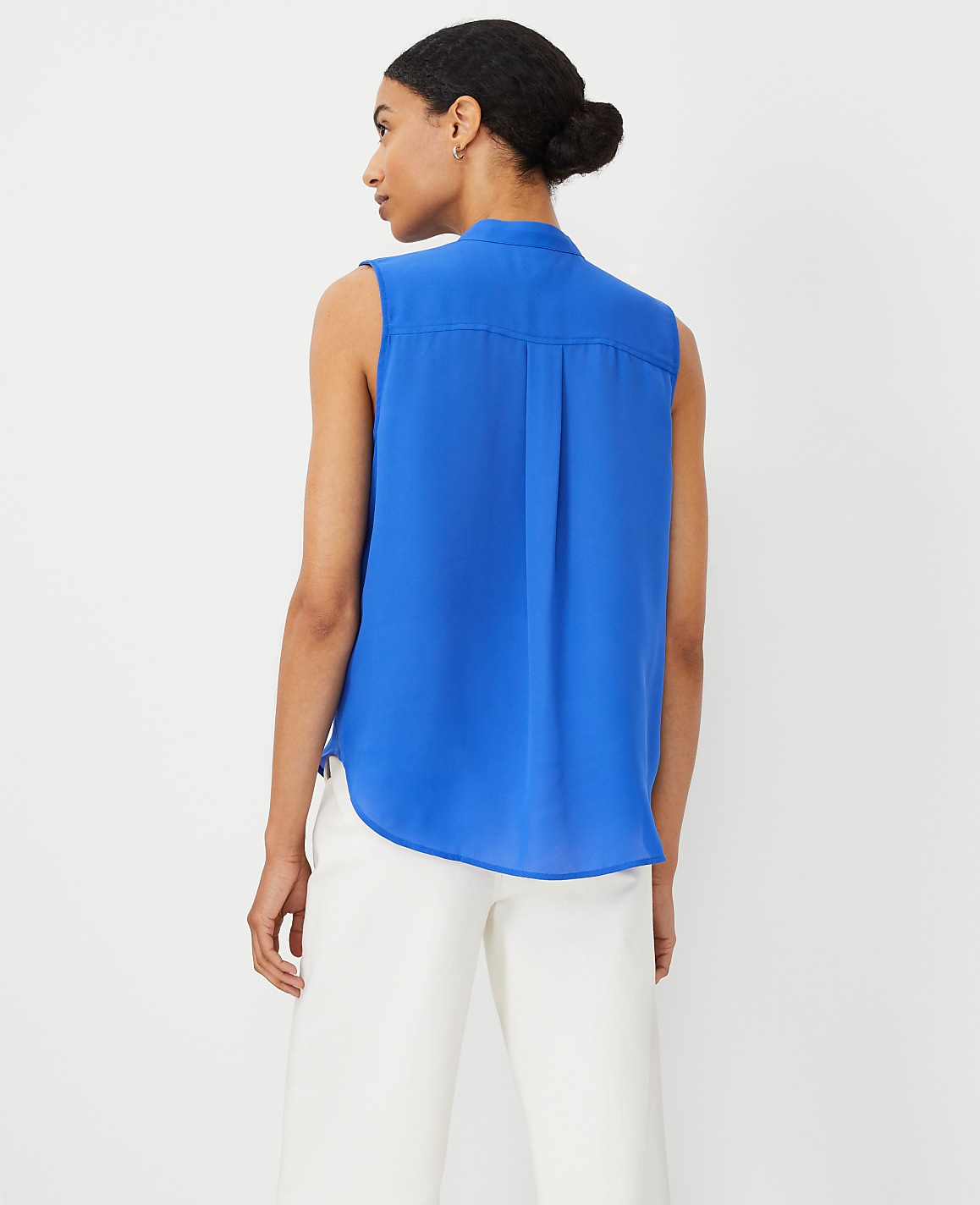 Petite Sleeveless Camp Shirt